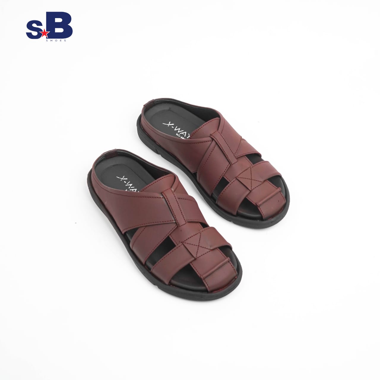 Weave Slide Maroon