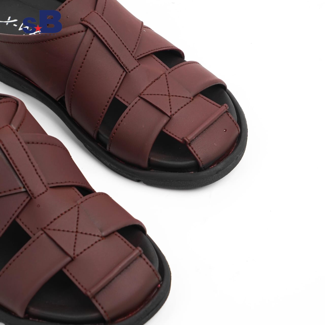 Weave Slide Maroon