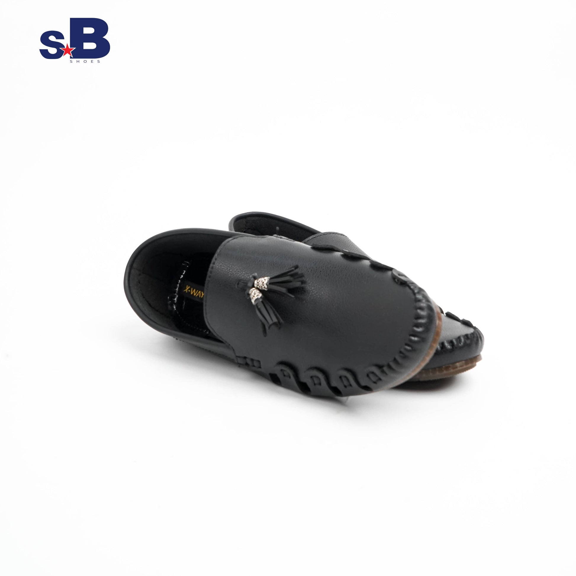 Tassel Accent Loafer Black