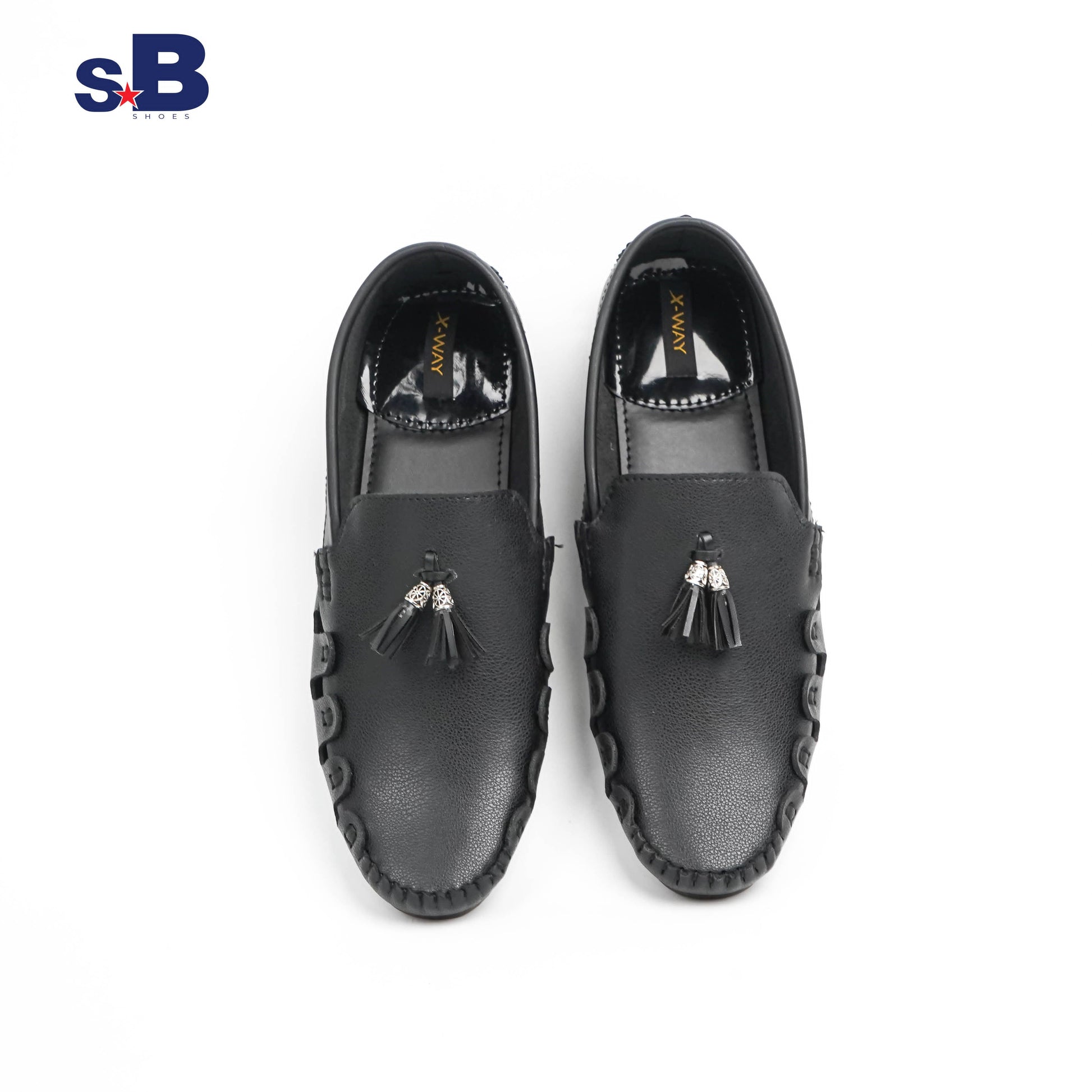 Tassel Accent Loafer Black