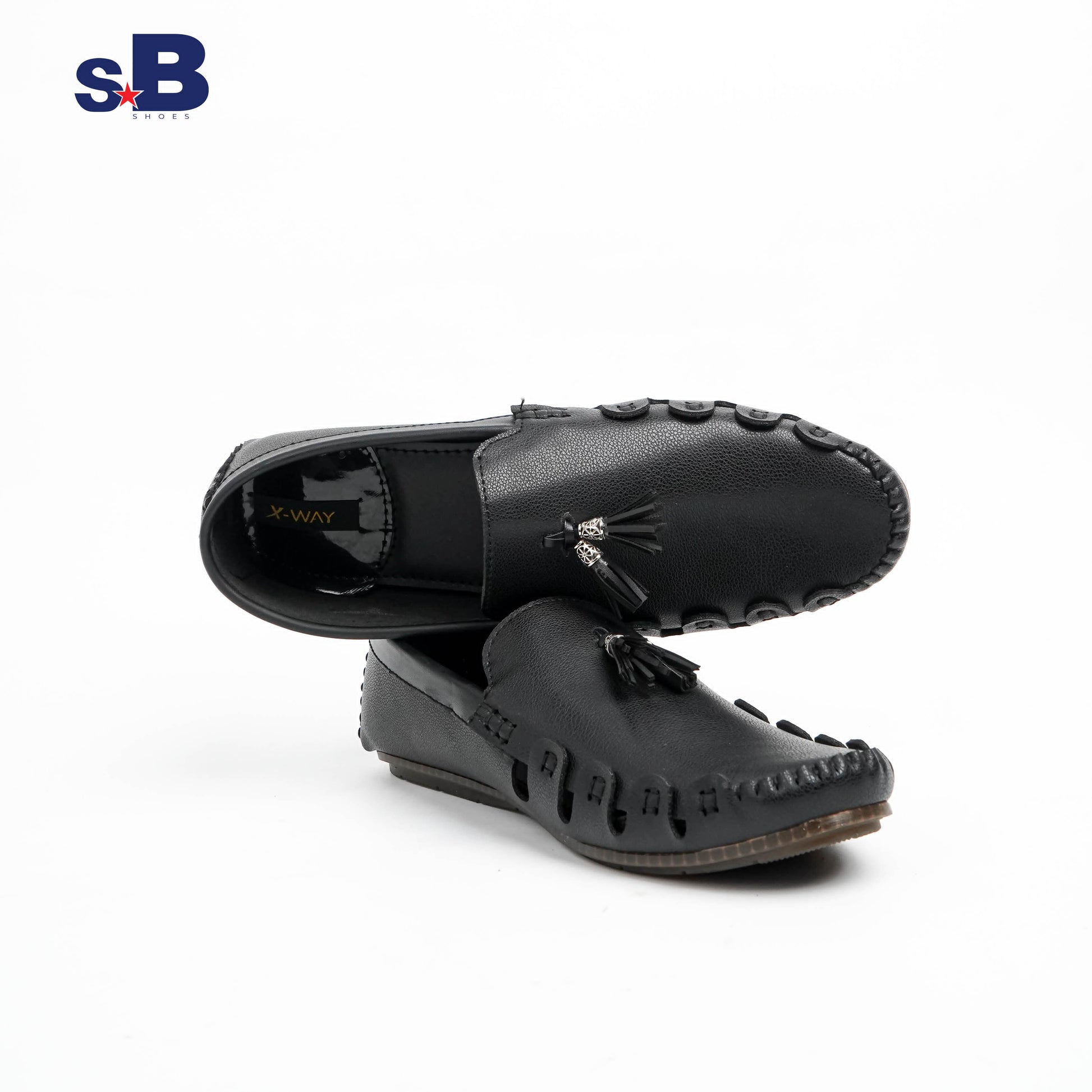 Tassel Accent Loafer Black