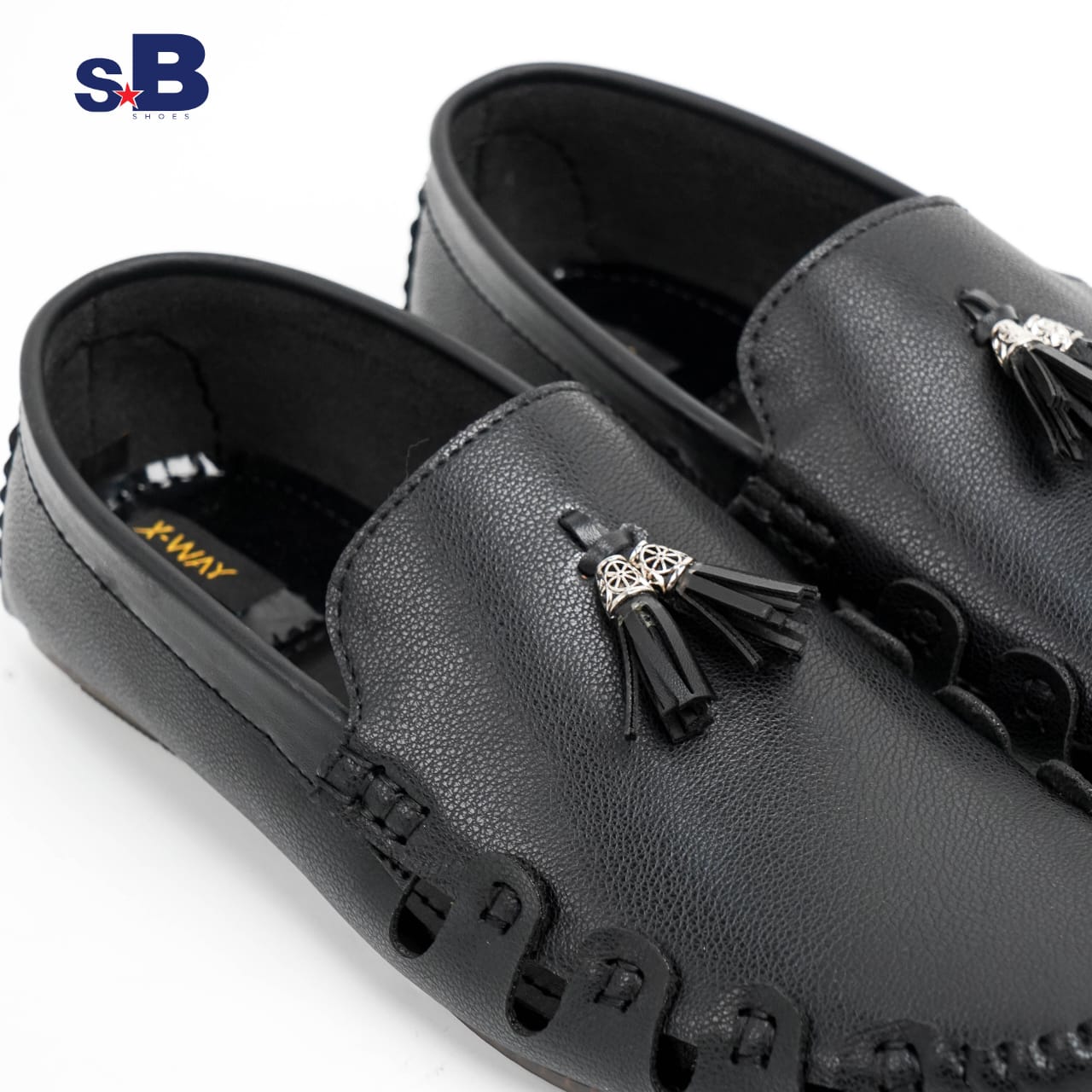 Tassel Accent Loafer Black