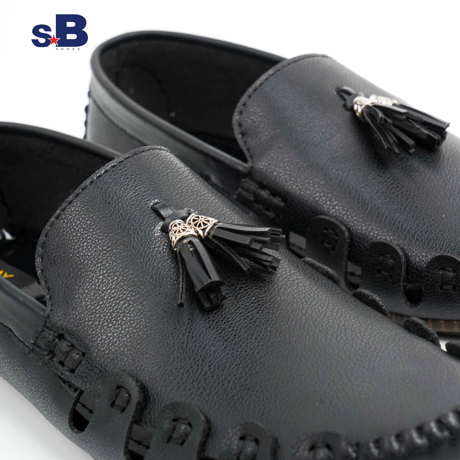 Tassel Accent Loafer Black