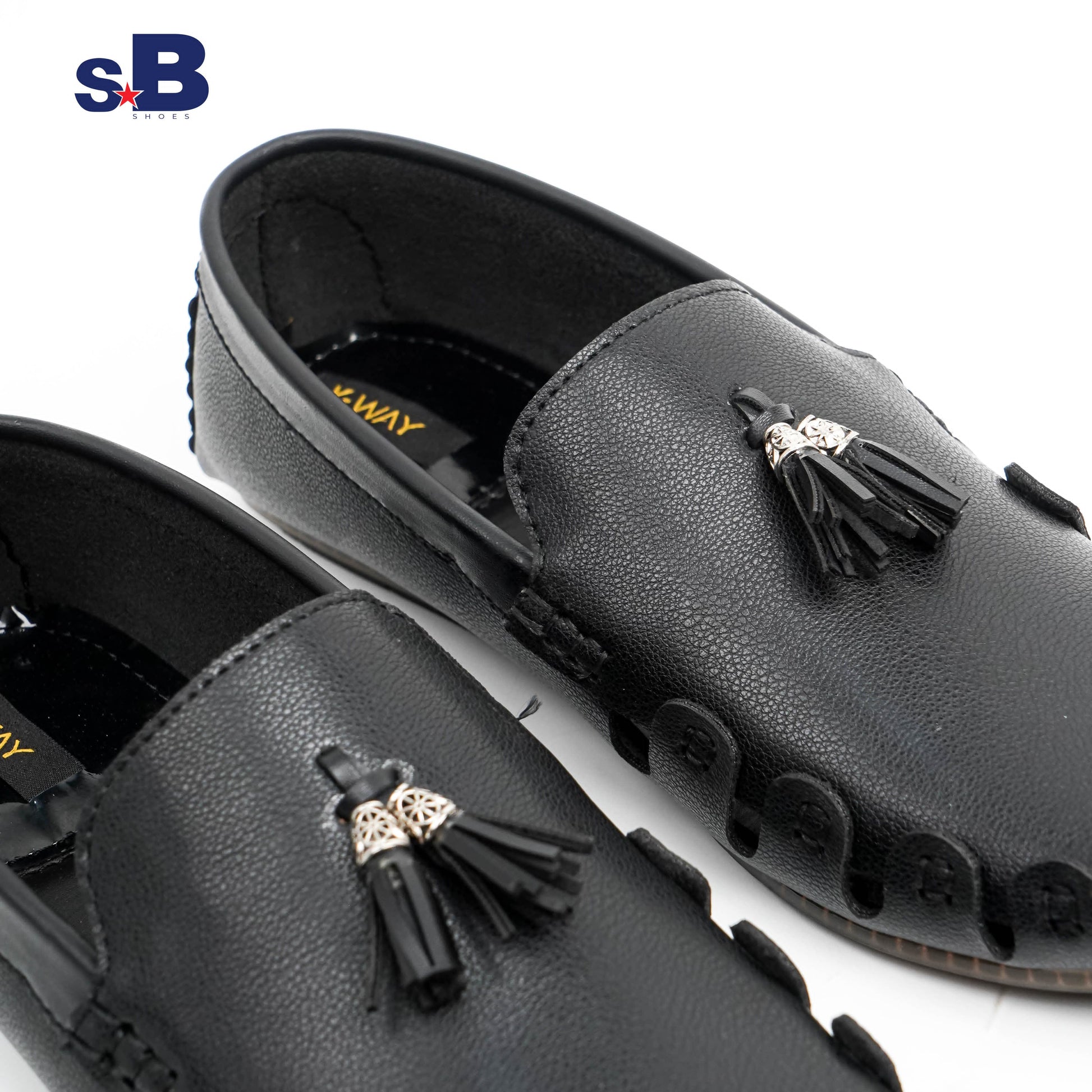 Tassel Accent Loafer Black
