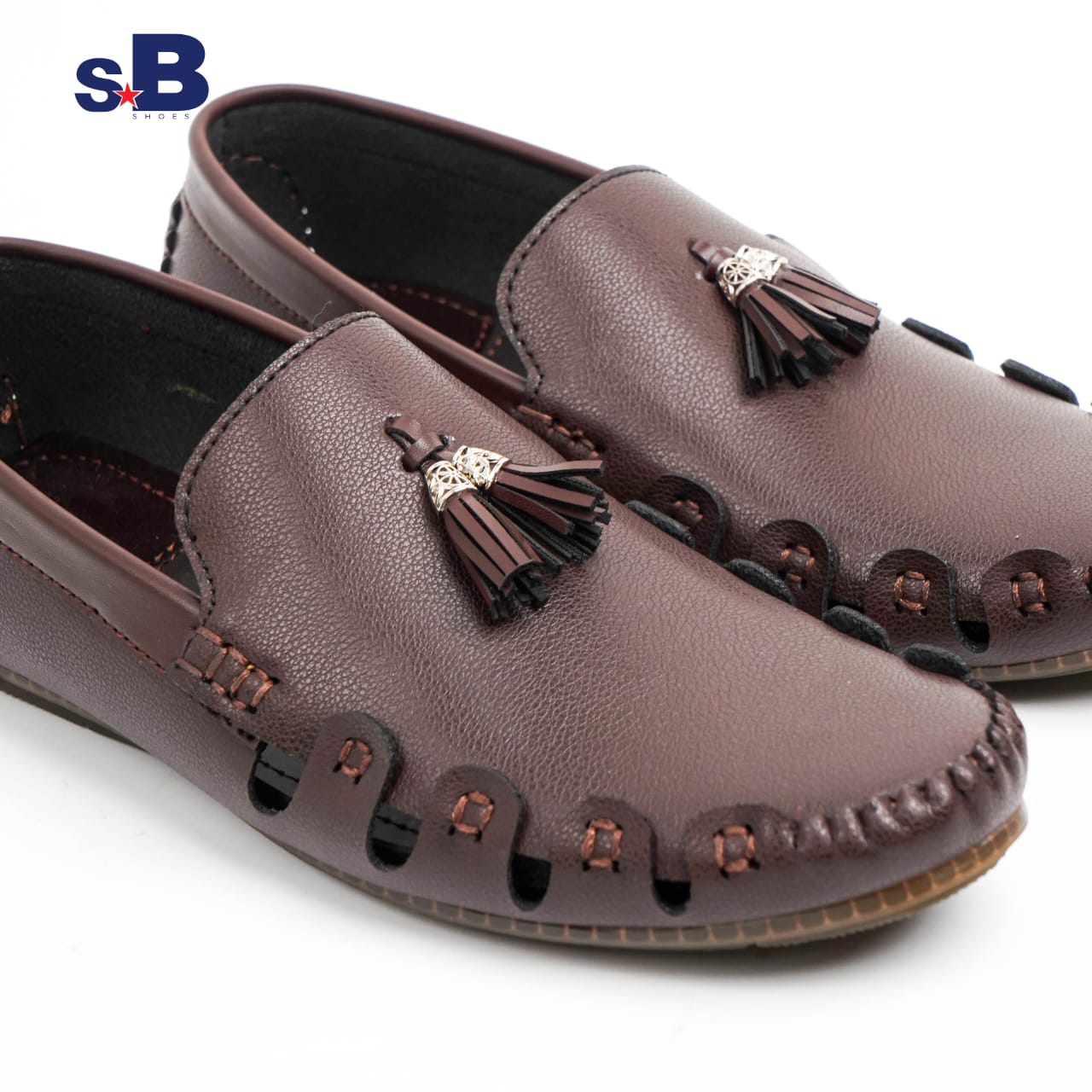 Tassel Accent Loafer Brown