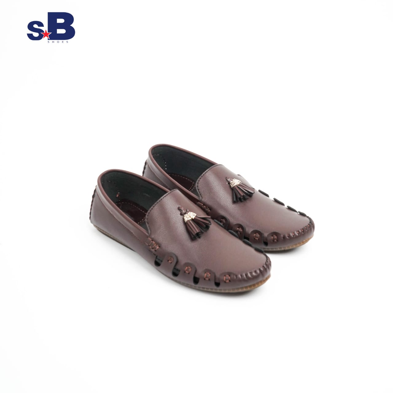 Tassel Accent Loafer Brown