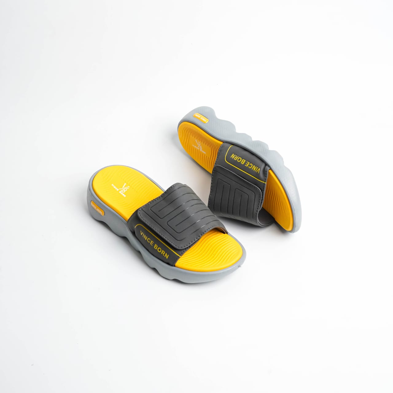 ColorPop Active Slides – Yellow/Grey