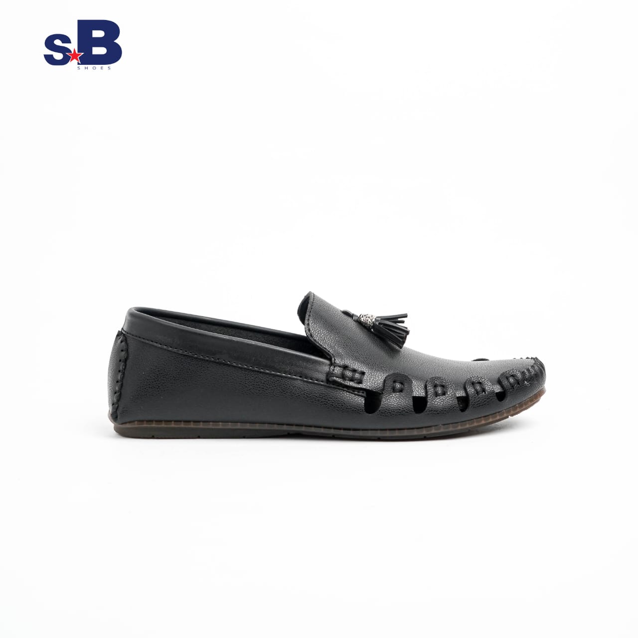 Tassel Accent Loafer Black