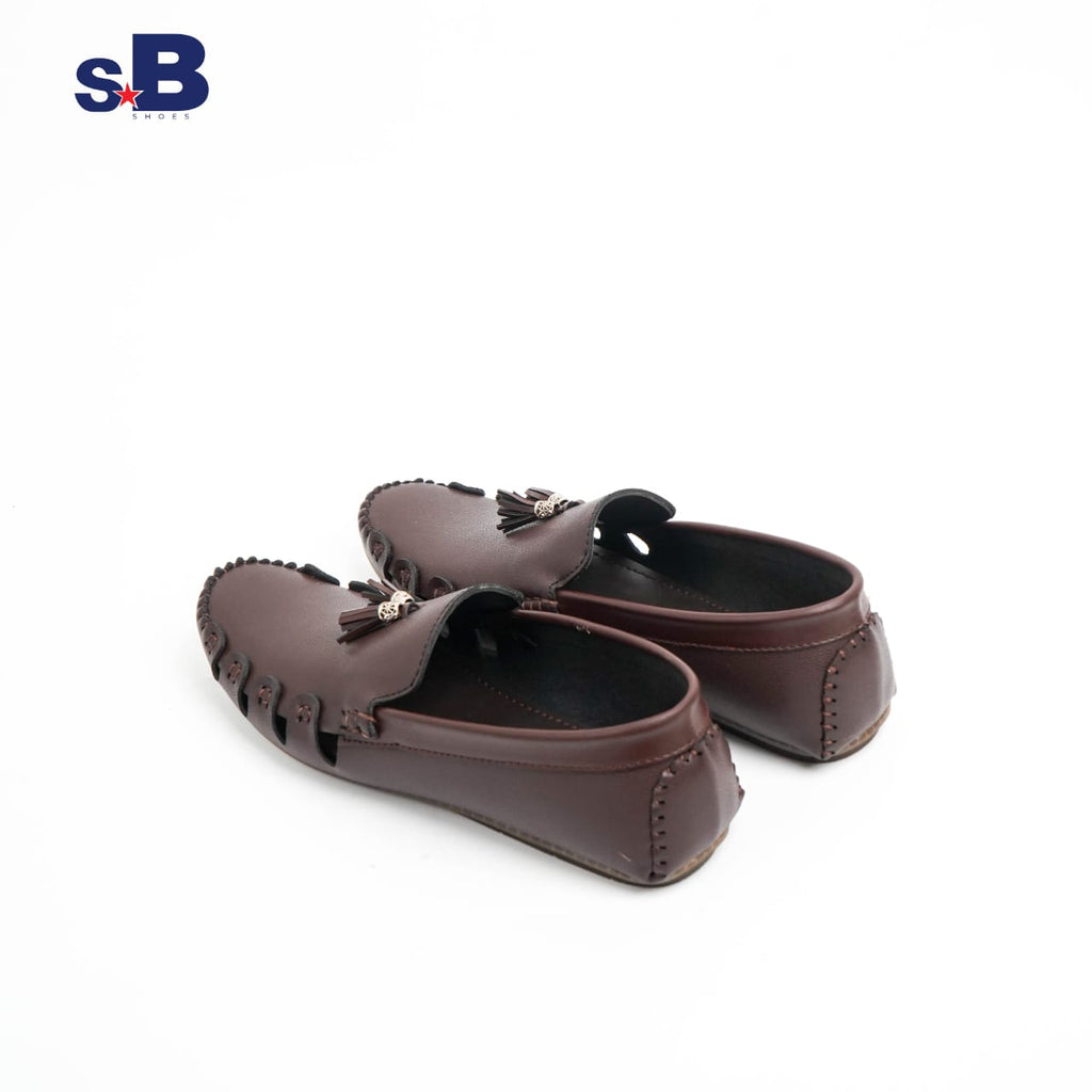 Tassel Accent Loafer Brown