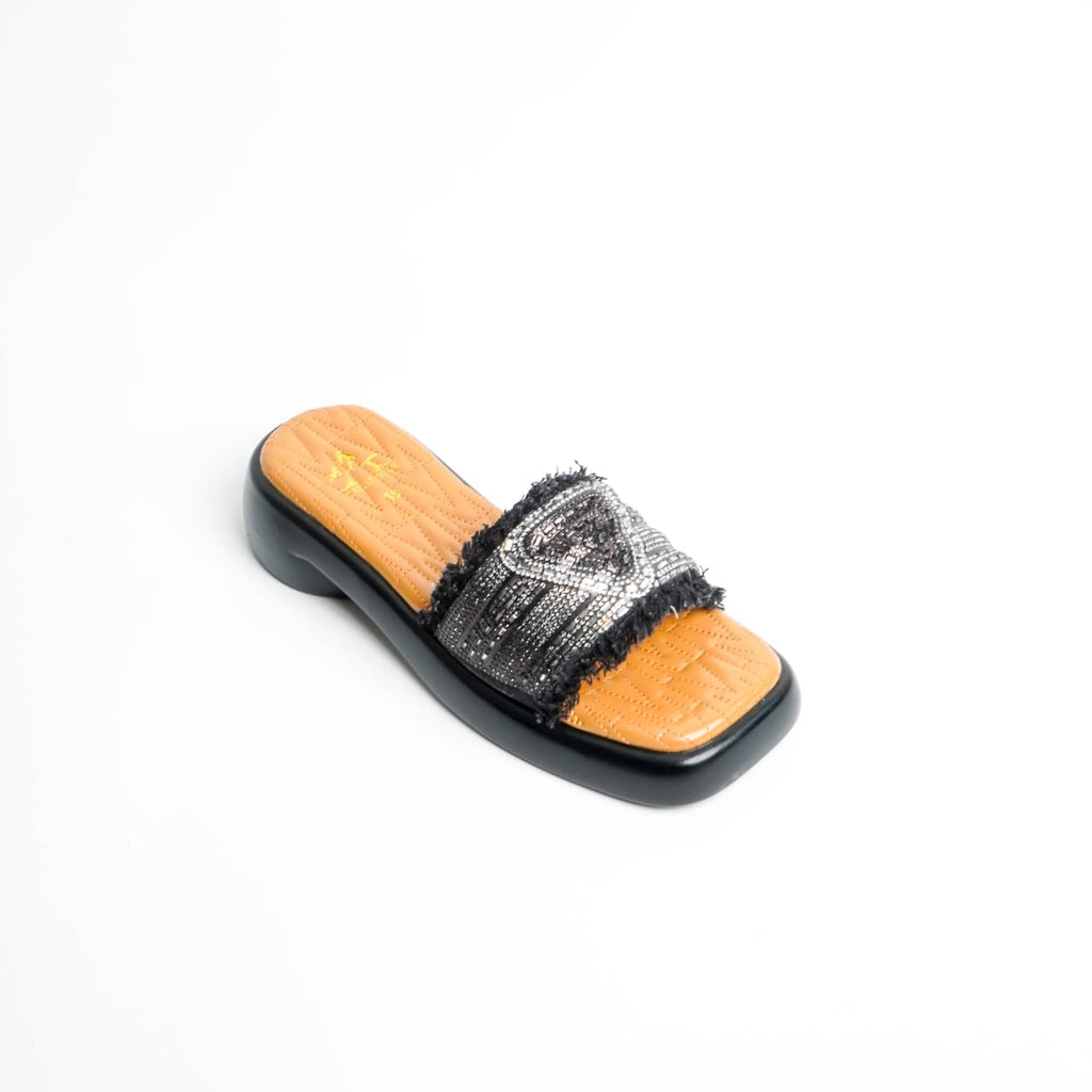 Embellished Fringe Black