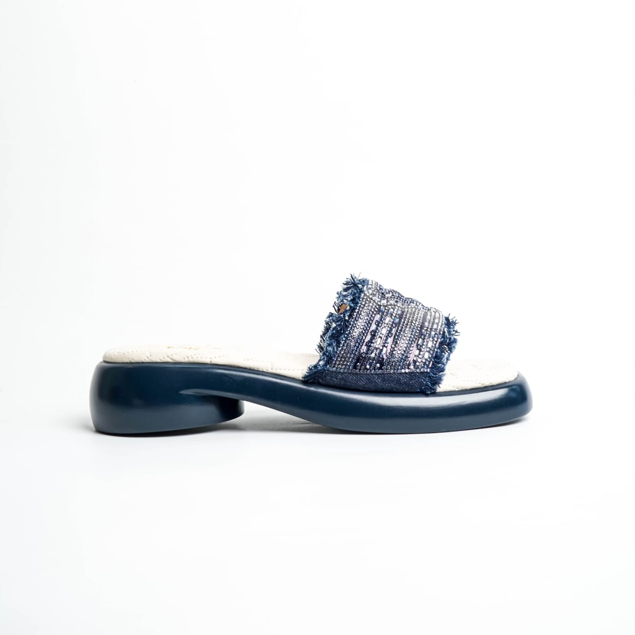 Embellished Fringe Blue