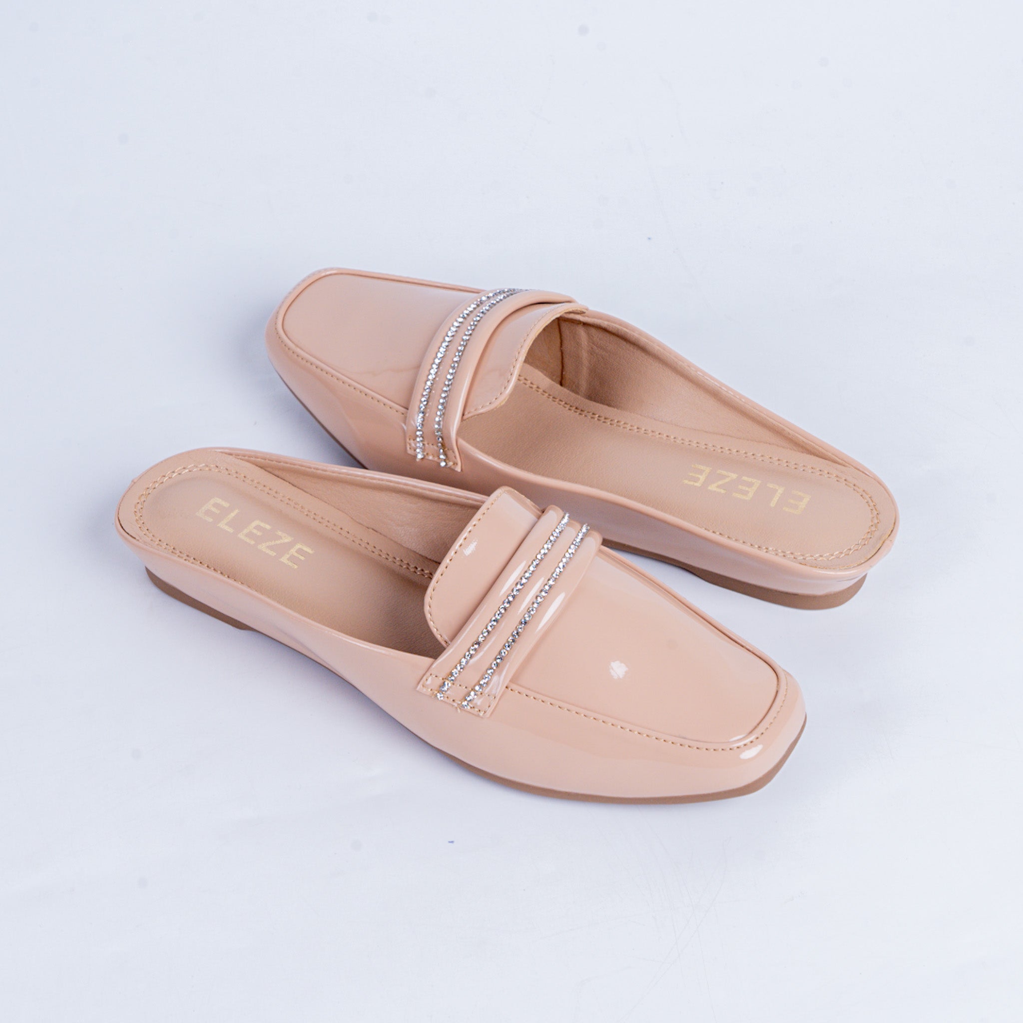 Diamond Dust Mules - Beige