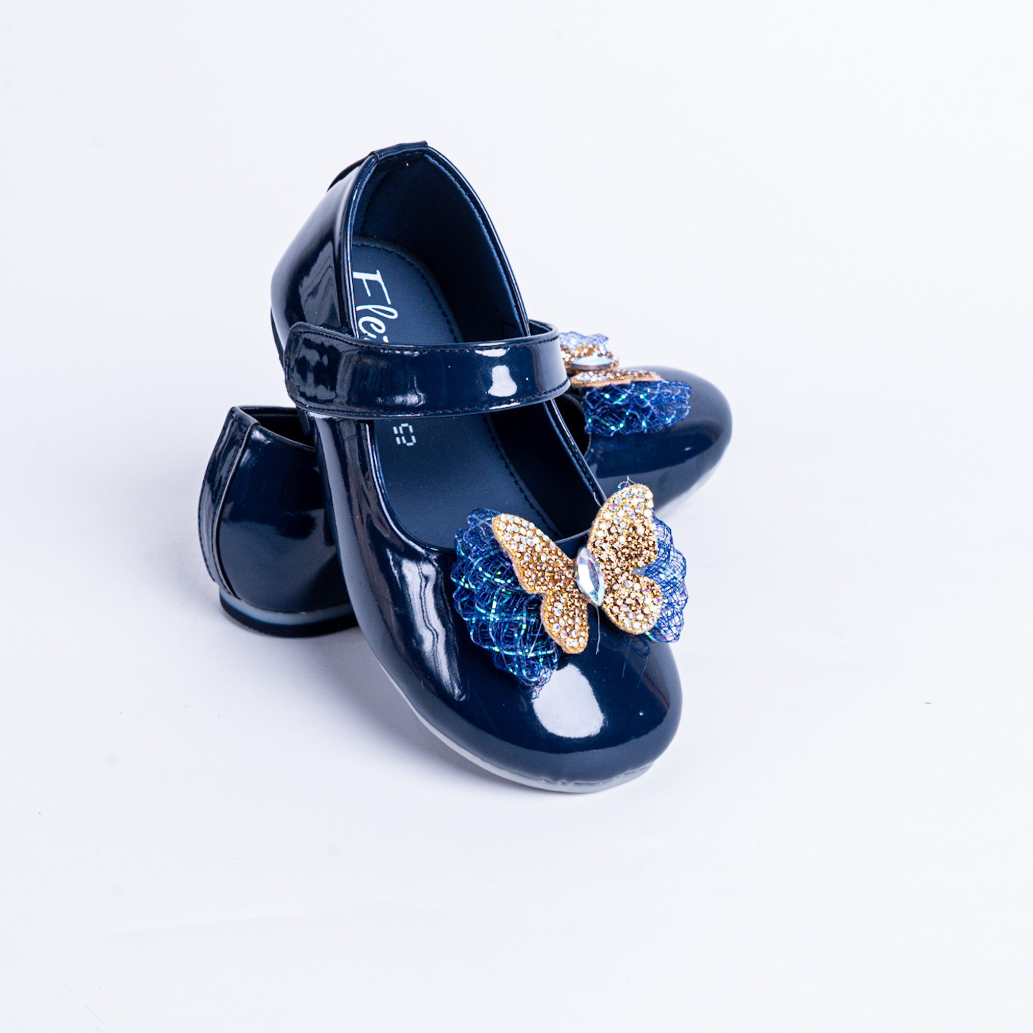 Sparkling Butterfly Shoes - Blue