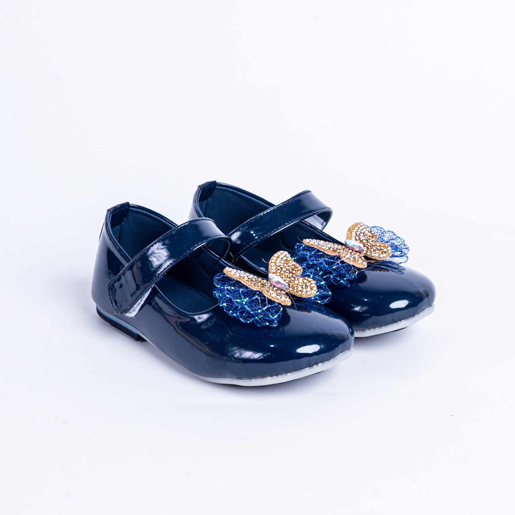 Sparkling Butterfly Shoes - Blue