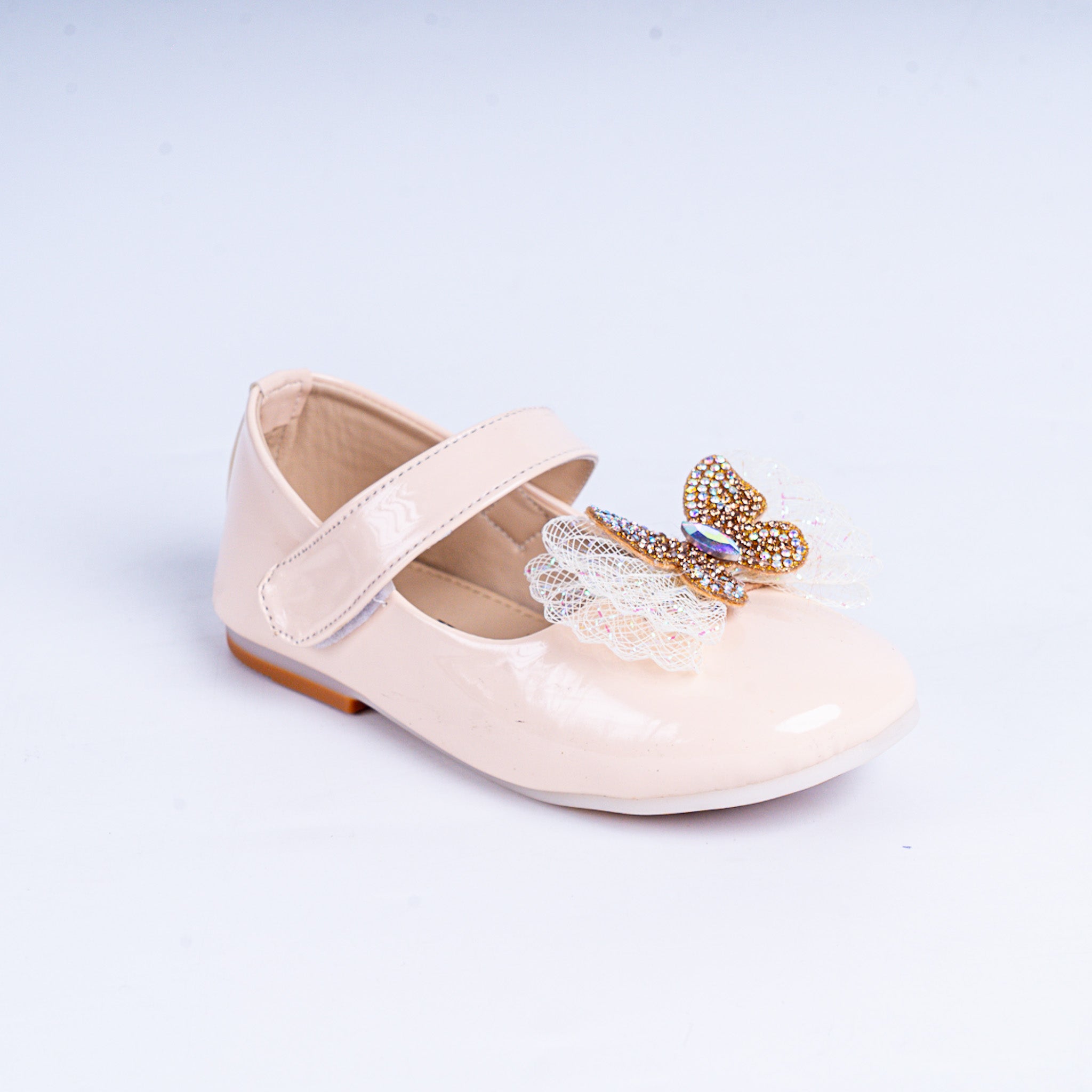 Sparkling Butterfly Shoes - Cream