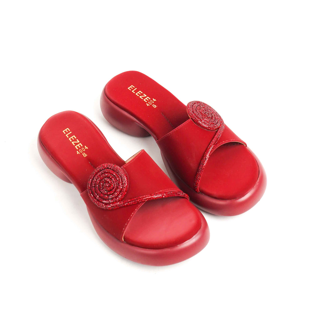 Embellished Slide Red