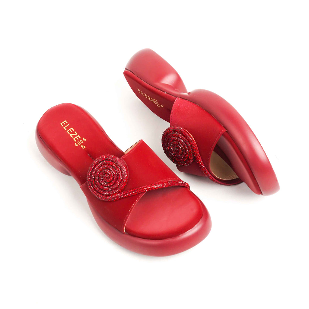 Embellished Slide Red