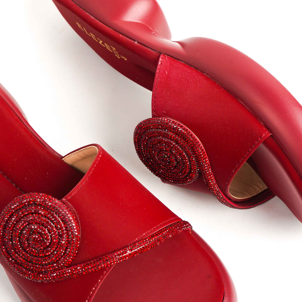 Embellished Slide Red