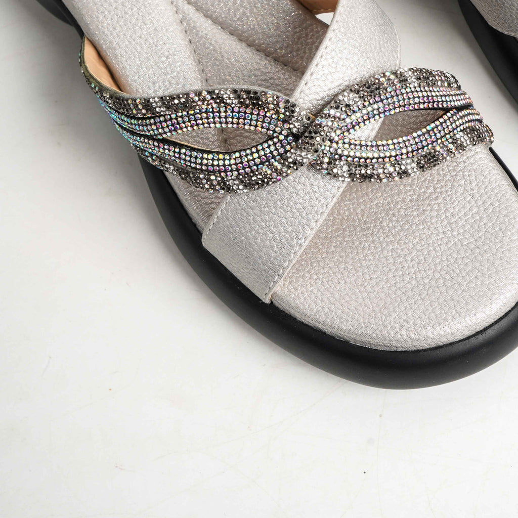 Silver Knot Embellished