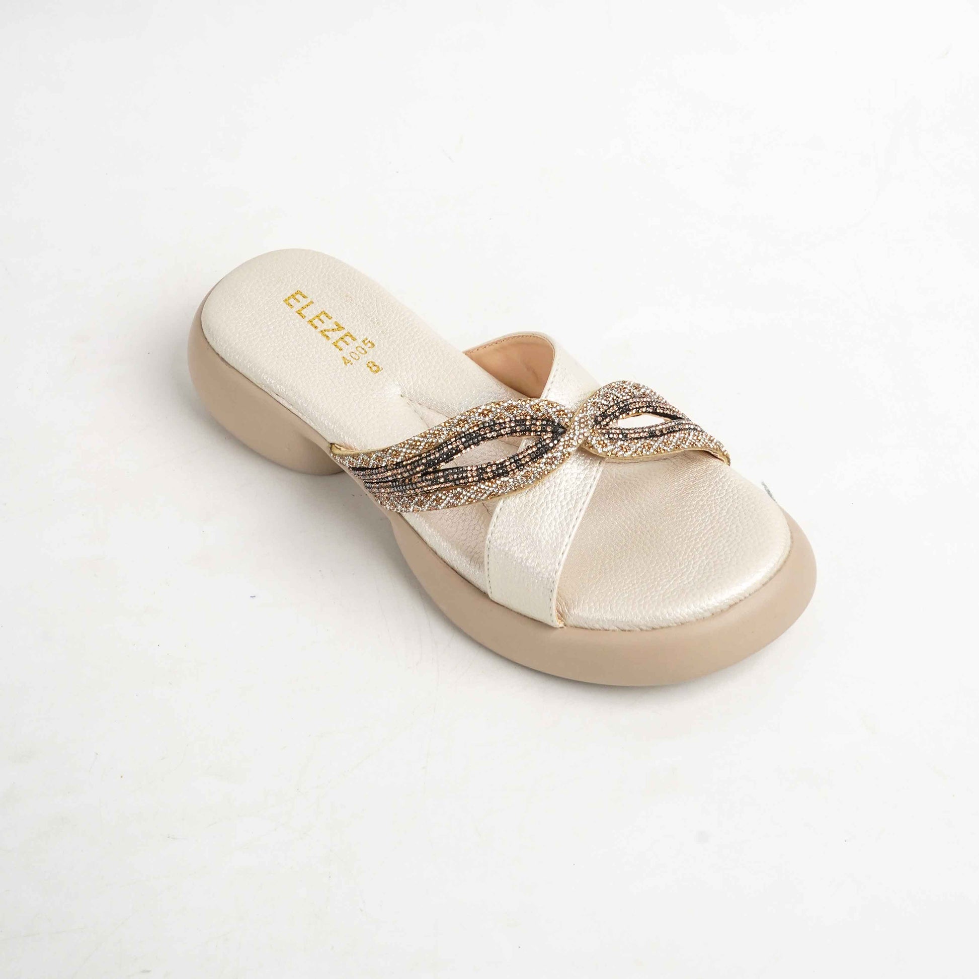 Beige Knot Embellished